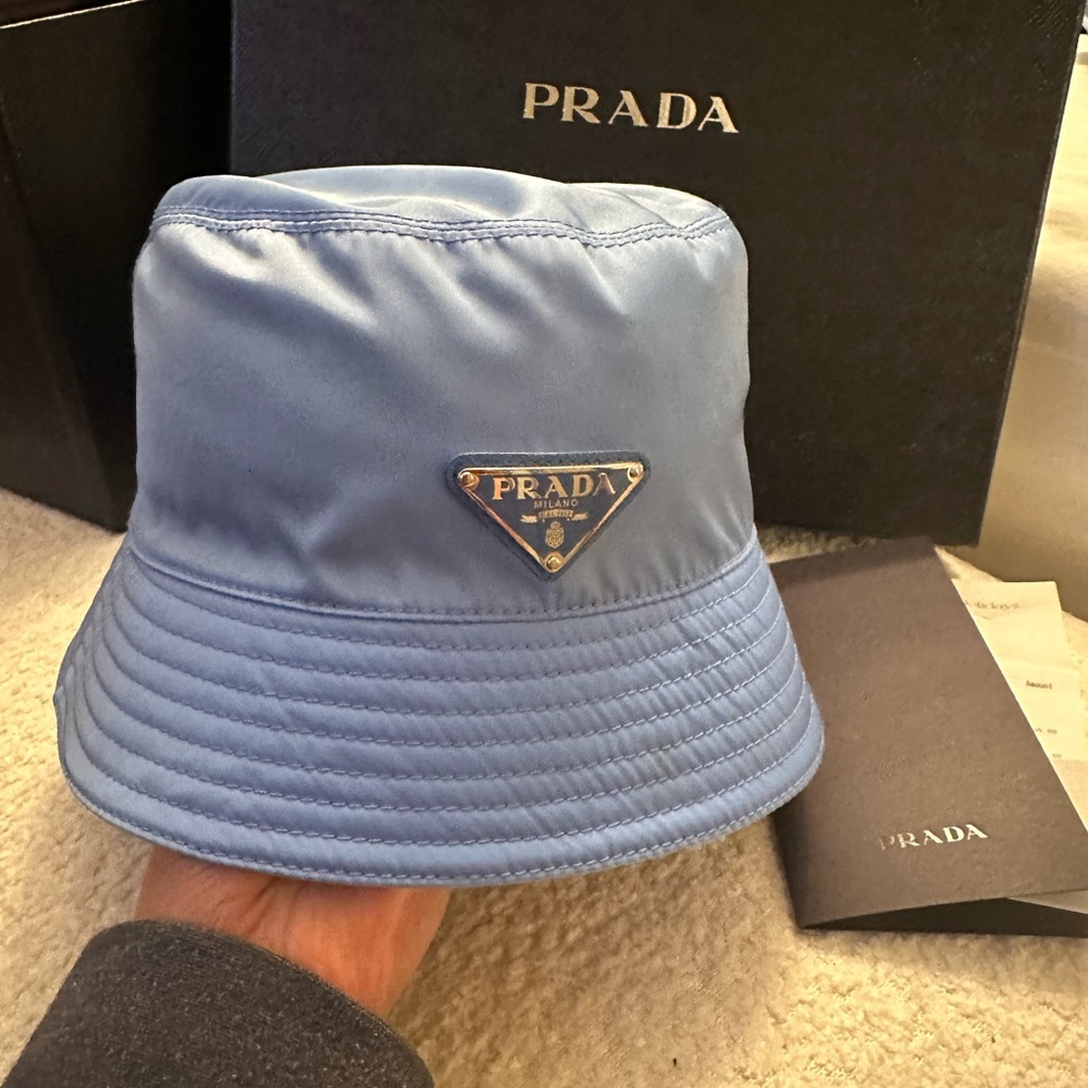 Prada Blue Bucket Hat